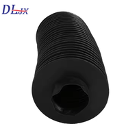 Housses souffletées flexibles sur mesure, étanches à l'huile et à la poussière, cousues, pour vis à billes cylindriques et guides de machines de fraisage CNC