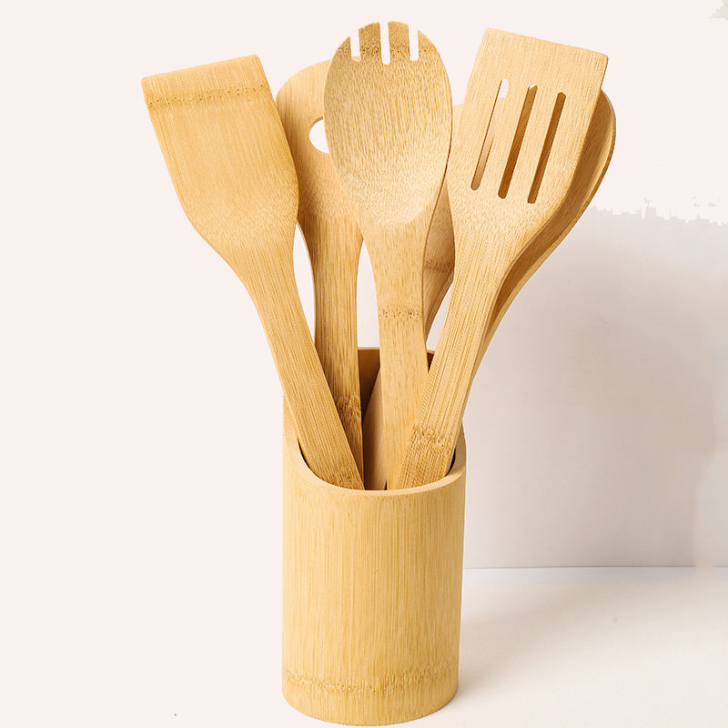 5-piece set + bamboo holder