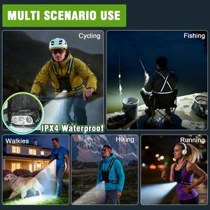 Gilet réfléchissant à détection gestuelle avec poche 360 ° Sangle réfléchissante avec plusieurs modes d'éclairage pour les promenades nocturnes - Product Image 6