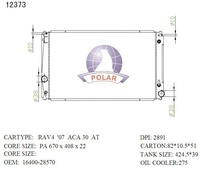 Radiateur en aluminium personnalisé pour Toyota Rav 4 III, radiateur de refroidissement automatique 646843 2892 1640031420 164003142087 164000P230