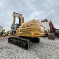 Excavatrice hydraulique CAT 349GC d'occasion de 49 tonnes pour l'exploitation en carrière, le chargement de roches et les travaux de terrassement lourds