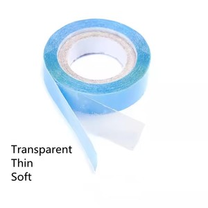 All'ingrosso 3 yarde blu trasparente doppio lato nastro adesivo donna sistema di sostituzione dei capelli con le estensioni dei capelli di tenuta forte - Product Image 6