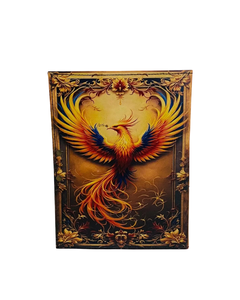 Phoenix Grimoire Leather Journal Handmade Vintage <b>Book</b> of Shadows Embossed Notebook <b>Blank</b> Pages for Writing Drawing and Notes - Product Image 1