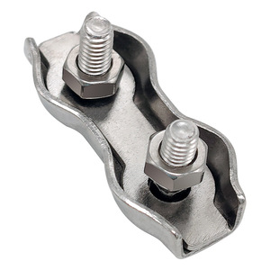 Clips de fixation pour câbles métalliques, attaches robustes pour câbles jumeaux, pour la rigging industrielle et la distribution de charge - Product Image 3