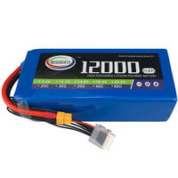Harga grosir baterai Lipo RC 7S 25.9v 16000mah 12000mAh 22000mah 25C 22.2V dengan colokan XT90S AS150 untuk Drone UAV FPV