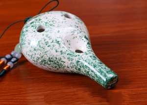 Ocarina de Cerámica de 6 Orificios en Clave de Do Alto para Principiantes, Instrumento Musical de Cerámica Ahumada - Product Image 5