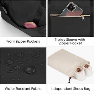 Bolsa de Mano de Poliéster Ligera e Impermeable para Mujer, con Logotipo Personalizable, Ideal para Viajes, Trabajo, Playa, Gimnasio, Yoga - Product Image 5