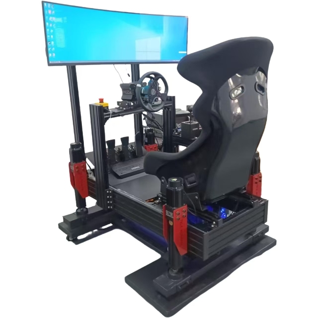 Tela DIY TSIM-4DOF+TL Sim Racing Cockpit Simulator for Motion Platform with Aluminum Frame Home Use 127kg Capacity 2 Passengers