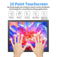 Zhixianda Monitor Industri 17 Inci 1280*1024 Open Frame Layar Sentuh Kapasitif LCD Dengan Antarmuka HDMI VGA USB AV BNC