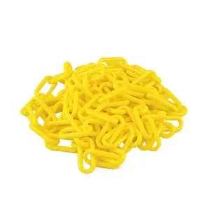 Plastic Link Chain Road Warning Color 6MM And 8MM Plastic Chain