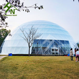 Dôme de tente rond en PVC de grande taille, structure en acier durable de luxe, 20 m, 30 m, 40 m, avec <span class=keywords><strong>baie</strong></span> vitrée transparente pour les événements en plein air - Product Image 4