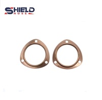 SHIELD Vente en gros de collecteurs d'échappement en cuivre de 2-1/2 pouces, 3 pouces, 3-1/2 pouces, joints réutilisables SBC BBC 302 350 454 383