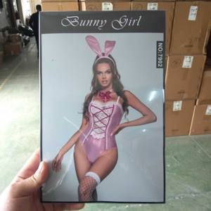 Verleidingsuniformen Roze Lingerie Sexy Dier Konijn Kostuum Bunny Kostuum Sexy Volwassen Rolleplay Kostuums Voor Volwassen Meisjes - Product Image 5