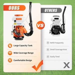 Mochila <span class=keywords><strong>Fogger</strong></span> Pulverizador 3.7 Gal Gás Mochila Pulverizador 41.5CC 2 Tempos Em Pó e Líquido Névoa Espanador - Product Image 5