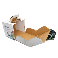 Individuell Bedruckte Robuste Wellpappe-Tragetasche Faltbare Verpackungsbox für Geschenke Lebensmittel Snack-Verpackung