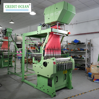 CREDIT OCEAN Machine à tisser jacquard électronique pour étiquettes élastiques, machine industrielle à motifs de rubans jacquard