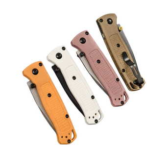 Leichtes Klappmesser mit Stahlklinge, Drop-Point-Spitze, Nylongriff und Flachkante für Outdoor, Camping und EDC - Product Image 3