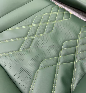 Coprisedile Auto Completo in Pelle Nappa Verde Personalizzato per Volkswagen Beetle - Product Image 4
