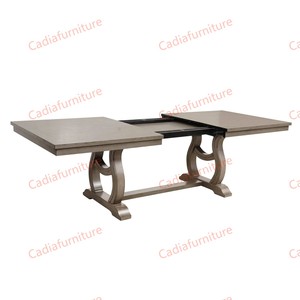Table à manger rectangulaire en bois <span class=keywords><strong>vintage</strong></span> avec <span class=keywords><strong>chaises</strong></span> rembourrées, ensemble <span class=keywords><strong>de</strong></span> meubles <span class=keywords><strong>de</strong></span> salle à manger <span class=keywords><strong>de</strong></span> luxe, <span class=keywords><strong>8</strong></span> places - Product Image 3