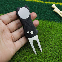 Outil de réparation de divots de golf magnétique avec marqueur de balle vierge, fourche de golf durable en acier inoxydable, écologique, légère, cadeau pour golfeurs