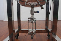 Réacteur chimique de laboratoire miniature de 2 L en acier inoxydable à double enveloppe
