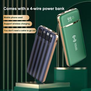 Nuevo Producto: Batería Externa Portátil con Cables Integrados, 20000mAh, Carga Rápida Inalámbrica - Product Image 2