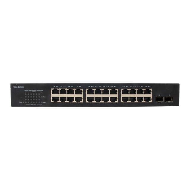 Broadcom PoE+ 24 ports Gigabit Web Managed Switch