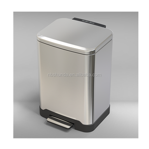 <span class=keywords><strong>Poubelle</strong></span> ronde en métal en acier inoxydable <span class=keywords><strong>50L</strong></span> couvercle pédale <span class=keywords><strong>poubelle</strong></span> pour bureau à domicile cuisine à usage domestique - Product Image 2