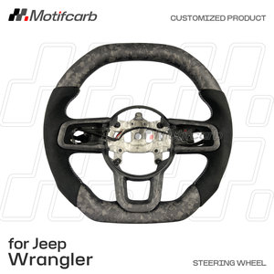 Volante de Fibra de Carbono Forjado Mate Personalizado para Jeep Wrangler JL Rubicon 4x4 Gladiator JT 2018-2026, Mejora del Interior - Product Image 2