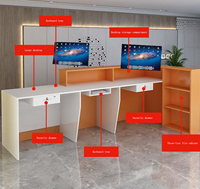 Comptoir en MDF, bureau de réception pour Salon