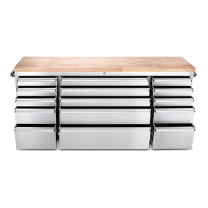 Armoire à outils de haute qualité à 15 tiroirs, vente directe d'usine, 72 pouces, organisateur de douilles avec roues - Product Image 4