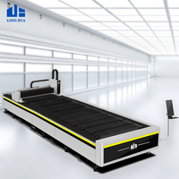 Machine de découpe laser à fibre CNC pour cuivre, aluminium, acier, fer et métaux, avec table simple