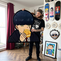 Tapis tufté personnalisé en gros sur le thème de l'anime, tapis Manga Mashle, tapis de sol en peluche douce de forme personnalisée pour la décoration de chambre