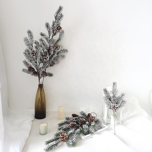 Đồ Dùng Thủ Công Kim Thông Nhựa Swag Nhân Tạo Gạc Giọt Nước Mắt Giáng Sinh Với Hình Nón Thông Hiệu Ứng Tuyết Swag Giáng Sinh Ngoài Trời - Product Image 6