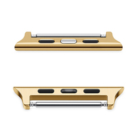 Connecteur en acier inoxydable pour apple watch band 5 4 3 2 1 38mm 42mm facile à installer