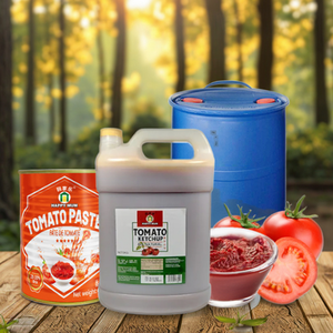 Nhà Sản Xuất 30% Hữu Cơ Trống Gói Tin Đóng Hộp Salsa Tomate Nước Sốt Cà Chua Concentre Cà Chua Dán - Product Image 1