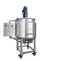 Machine de fabrication de crèmes cosmétiques en acier inoxydable, homogénéisateur mélangeur à cisaillement élevé, émulsifiant, pour détergents liquides, cuve de mélange