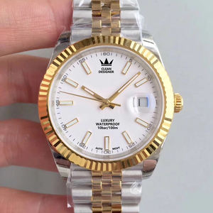 Montres mécaniques 2 tons de designer de luxe de haute qualité pour hommes, mouvement automatique 3235, verre saphir, affichage du calendrier - Product Image 5