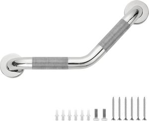 Barres d'appui <span class=keywords><strong>pour</strong></span> baignoires et douches-1-1/4X16 <span class=keywords><strong>Barre</strong></span> d'appui <span class=keywords><strong>de</strong></span> <span class=keywords><strong>douche</strong></span> coudée Barres d'appui moletées en acier inoxydable <span class=keywords><strong>pour</strong></span> mur - Product Image 2