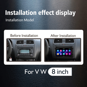 8 pulgadas Android inalámbrico Carplay GPS Radio pantalla dividida para VW para Volkswagen New Polo 6R Golf 5 para GTI GTR New Beetle <span class=keywords><strong>MP3</strong></span> Car