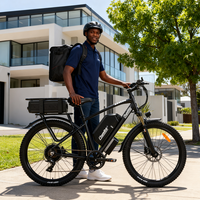 Vélo de montagne électrique Chamrider DM427 48V Double batterie Charge lourde Cargo Moteur sans balais électronique Freins à disque hydrauliques Vélo électrique