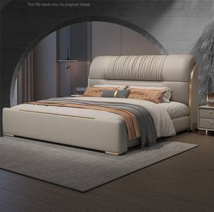 <span class=keywords><strong>Letto</strong></span> Matrimoniale King Size di Lusso Italiano da 1,8 Metri per Uso Domestico Nuovo Modello con Morbida Imbottitura per Camera da <span class=keywords><strong>Letto</strong></span> Padronale - Product Image 2