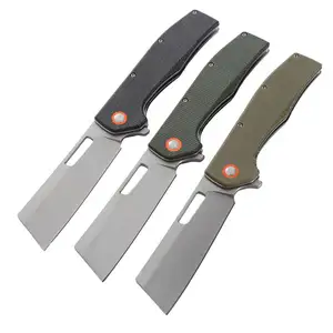 Wholesale Multifunctional High Hardness D2 Blade Folding Camping Pocket Stone Wash Knife With Clip Tools