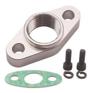 汽车用铝制涡轮油回流排水法兰 38mm 内螺纹 1/<span class=keywords><strong>2</strong></span> NPT KKK K03 适用于 Garrett GT15 GT17 - Product Image 5
