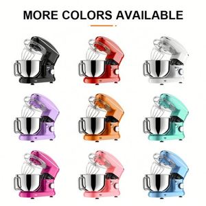 Batteur à crème électrique automatique en acier inoxydable 4L, design à tête inclinable, 6 vitesses, avec boîtier en plastique pour usage domestique sur comptoir - Product Image 5