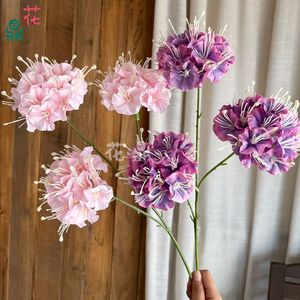 Fleurs d'hortensia artificielles Hua Ding en soie, branche unique, pour décoration de mariage, maison, hôtel, photographie - Product Image 3