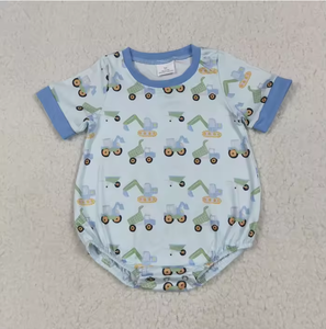 ชุดรอมเปอร์เด็กผู้ชายลายสุนัขล่าสัตว์และเป็ด ขายส่ง 4 แบบ แขนสั้น ลายพราง - Product Image 4