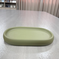 Ensemble d'accessoires de salle de bain en béton vert Porte-savon Maison Hôtel Flacon de lotion Distributeur de savon liquide Articles de salle de bain