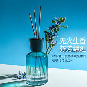 Car Perfume <b>Reed</b> <b>Diffuser</b> Glass Bottle 90 120 Days Lasting Fragrance <b>For</b> Car Center Console Aroma Freshener - Product Image 3