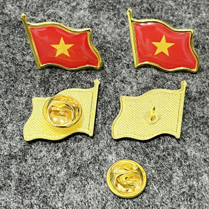 Pins de Solapa con Bandera Nacional Moderna al por Mayor, Insignias de Esmalte con Recubrimiento Epóxico y Cierre de Mariposa, Pins Metálicos de Países del Mundo - Product Image 5